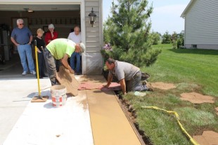 Stamped Concrete - The process in Hanover PA