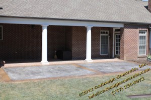 Hanover - York County - Flagstone Stamped Concrete Patio, Stoop, Sidewalk - June 2012 - 43