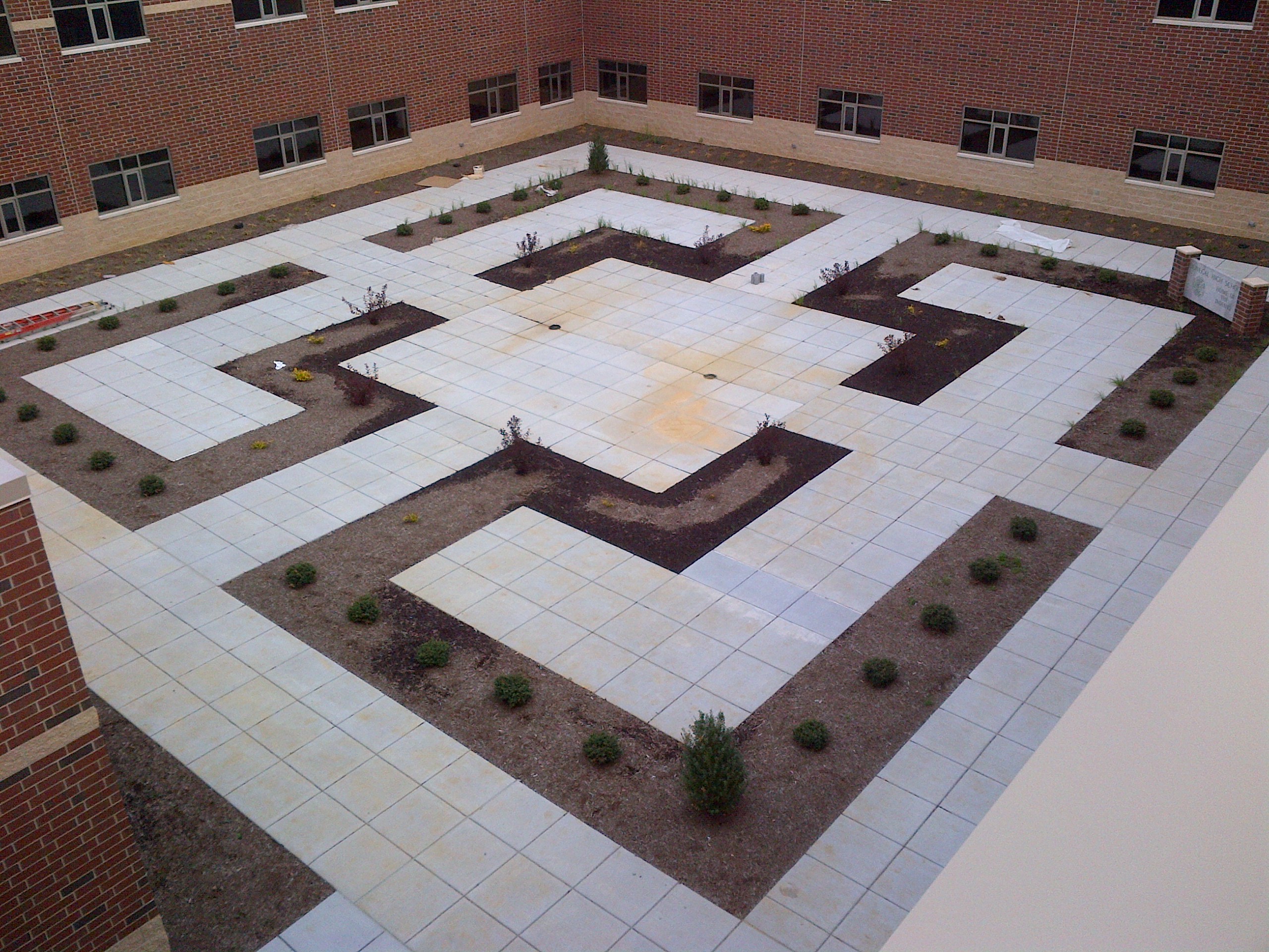 New Donegal High School Concrete Sidewalks and Courtyard Carbaugh