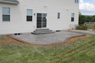 Stunning new stamped concrete patio in York PA