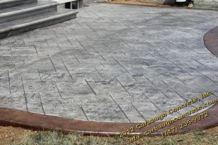 Beautiful new stamped concrete patio